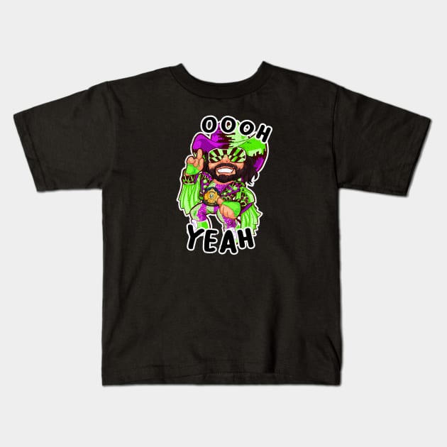Wrestling Randy Savage Kids T-Shirt by TerraceTees